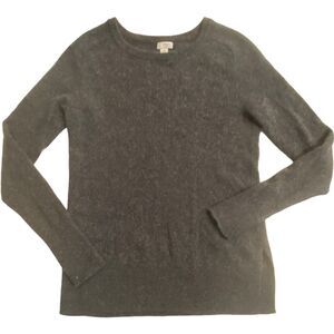 Halogen 100% Cashmere Womens Size Small sweater plush gray crew neck S Soft Warm